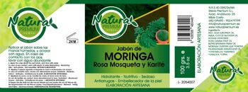 Savon Moringa, Rose Musquée et Karité (100 grs.) 2