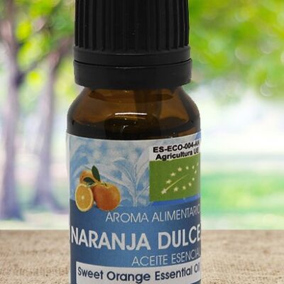Olio essenziale di arancia dolce biologico - 10 ml.