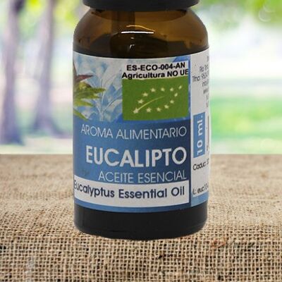 Olio essenziale di eucalipto biologico - 10 ml.