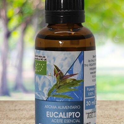 Olio essenziale di eucalipto biologico - 30 ml.