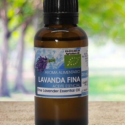 Organic Fine Lavender Essential Oil - 30 ml.