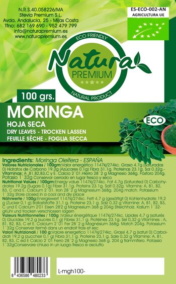 Feuille sèche de Moringa - 100 g. 2