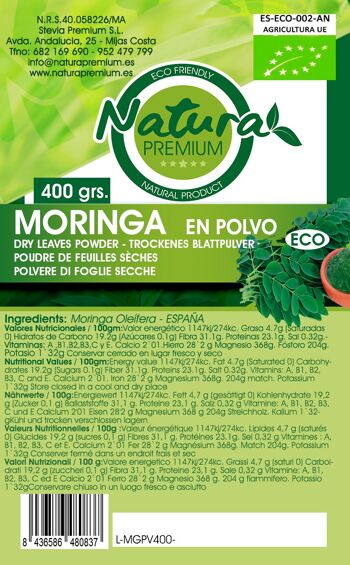 Poudre de moringa - 400 g. 3