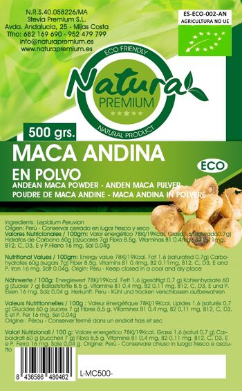 Poudre de Maca Andine - 500 g. 2