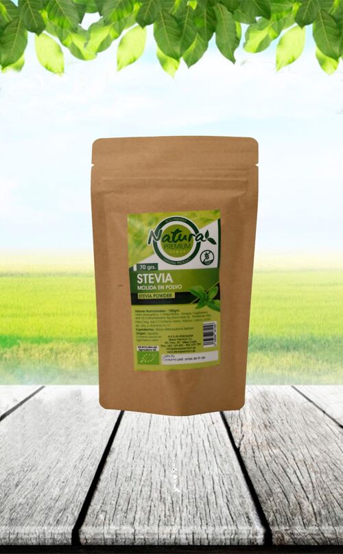 Stevia Molida en Polvo  Natura Premium - 70 g.