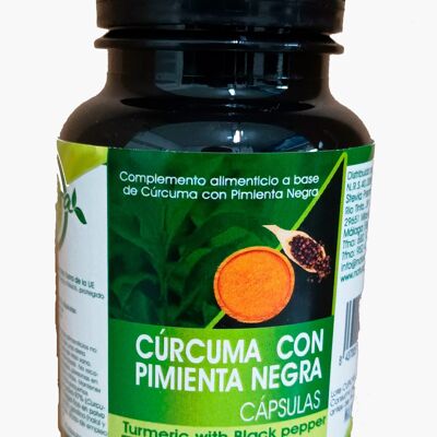 CAPSULAS CURCUMA CON PIMIENTA NEGRA 100 UDS