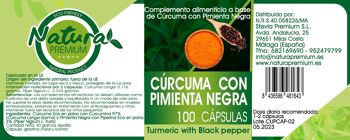 CAPSULES DE CURCUMA AU POIVRE NOIR 100 UNITÉS 2