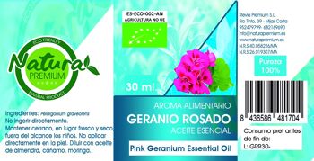 Huile Essentielle de Géranium Rose Bio - 30 ml. 2