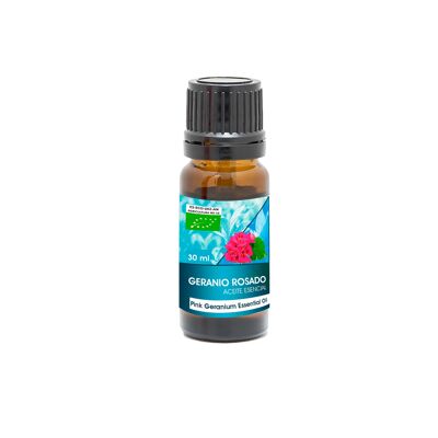 Ätherisches Öl aus Bio-Rosa Geranie - 30 ml.