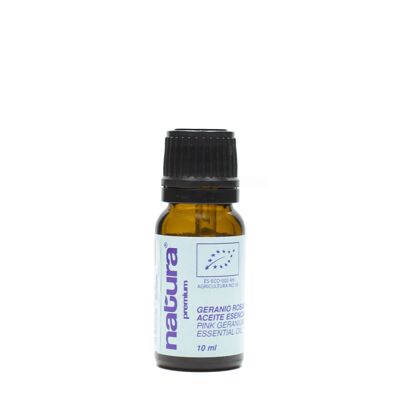 Olio essenziale di geranio rosa biologico - 30 ml.