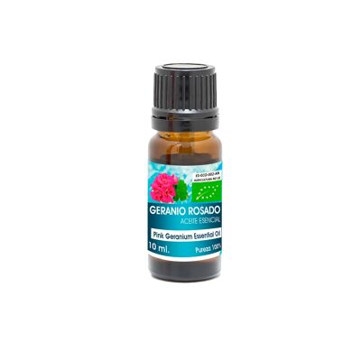 Organic Pink Geranium Essential Oil - 10 ml.