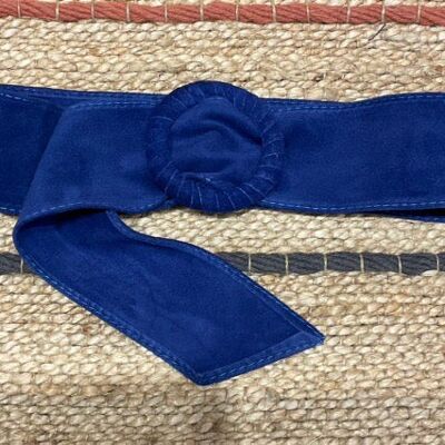 Ceinture oversize pour robe en cuir - Electric blue