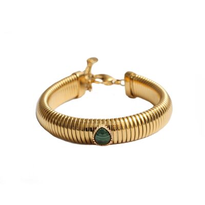 Freya Armband - Gold - Malachit