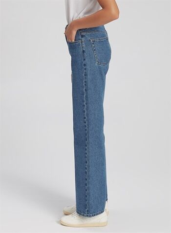 CARLA - Robe en jean coupe large - Bleu moyen 3