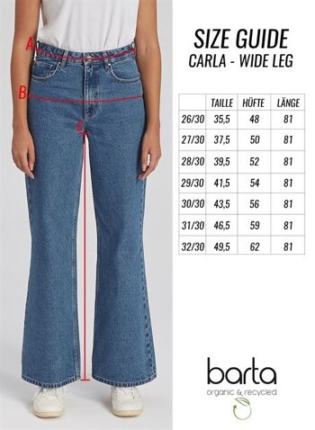 CARLA - Robe en jean coupe large - Bleu moyen 5