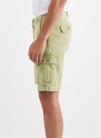 FABIO - Short cargo en toile - Sauge 2