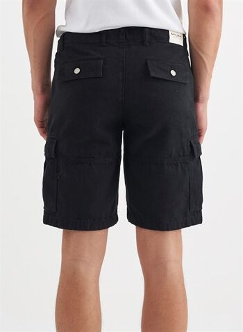 FABIO - Short cargo en toile - Noir 3