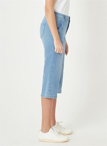 TERA - Pantalon Jeans Crop Fit Denim - Bleu Clair 2