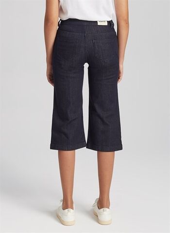 TERA - Pantalon Jeans Crop Fit Denim - Bleu Foncé 3