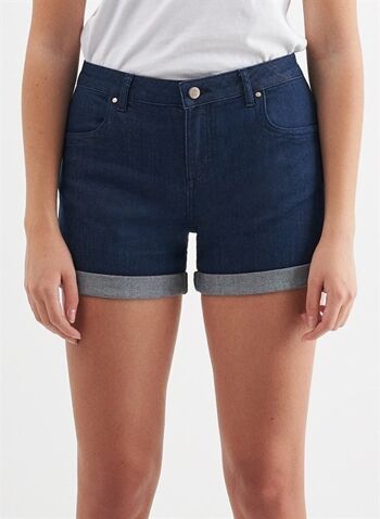 ALINA - Short en jean coupe classique - Bleu foncé 1