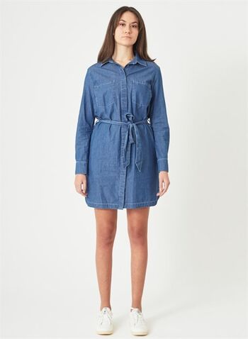 LARA - Robe chemise en jean denim - Bleu clair 2