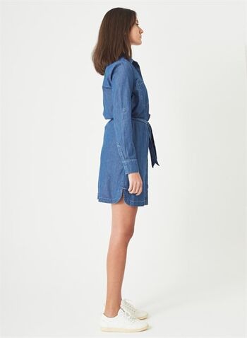 LARA - Robe chemise en jean denim - Bleu clair 4