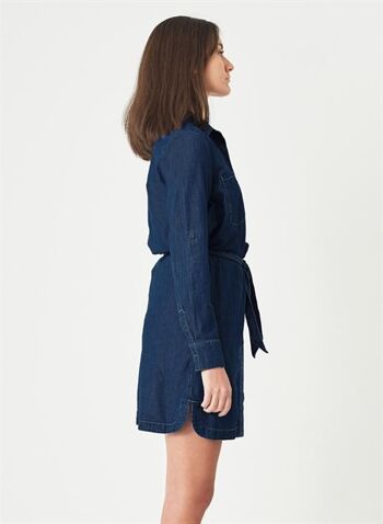 LARA - Robe chemise en jean denim - Bleu foncé 2
