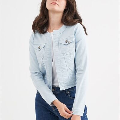 EVA - Bolero Slub Twill Jacket - Blue Dream