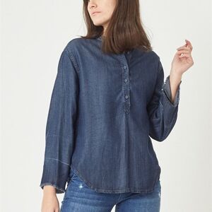 DIANA - Chemise Denim Tencel - Bleu Moyen