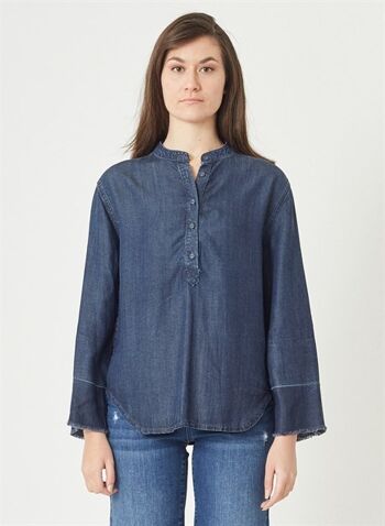 DIANA - Chemise Denim Tencel - Bleu Moyen 2