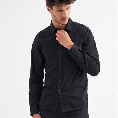 DIEGO ñ Regular Fit Twill Shirt - Black