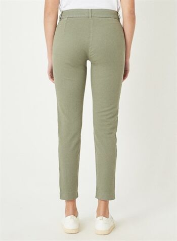 DORA - Pantalon Chino Sergé 7/8 - Olive 3