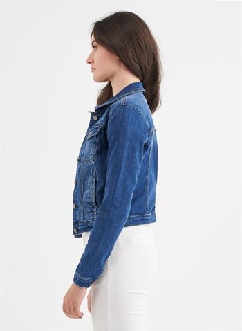 JENNA - Veste en jean classique en denim - Bleu moyen 3