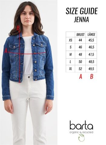 JENNA - Veste en jean classique en denim - Bleu foncé 5
