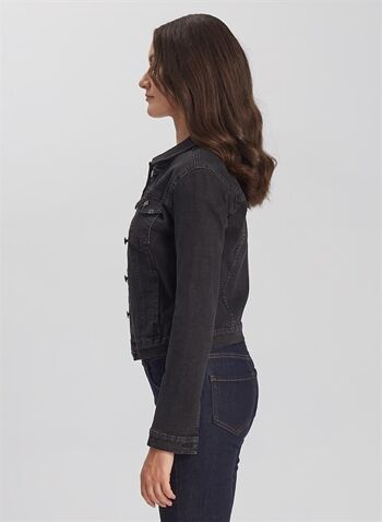 JENNA - Veste en jean classique en jean - Denim noir 3