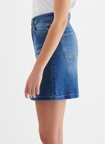 EMMA - Jupe Mini Denim Jeans - Bleu Moyen 2