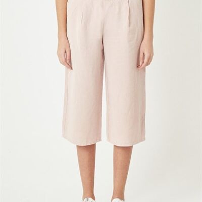 TERA - Pantalón corto de lino Tencel - Dusty Rose