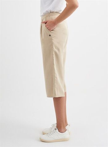 TERA - Pantalon court en lin Tencel - Beige 2