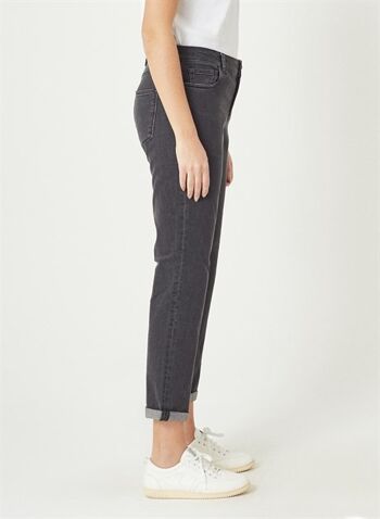 NILA - Pantalon Jeans Coupe Boyfriend - Noir 2