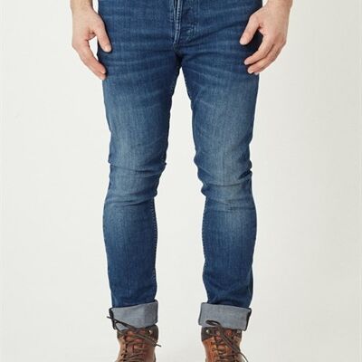 MINO - Pantaloni jeans slim fit - blu medio