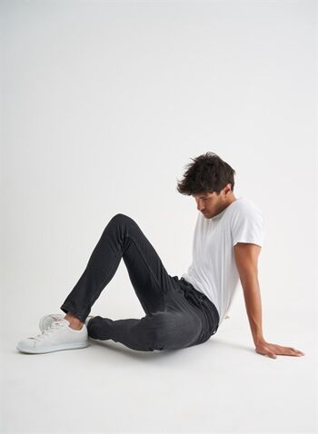 MINO - Pantalon en jean coupe slim - Denim noir 1