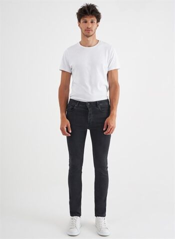MINO - Pantalon en jean coupe slim - Denim noir 4