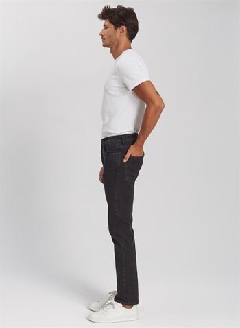 LEO - Pantalon Jeans Coupe Droite - Denim Noir 3