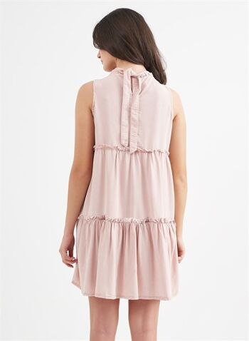 FLORA - Robe plissée en Tencel - Vieux Rose 4