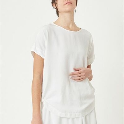 BIANCA - Tencel Blouse - White