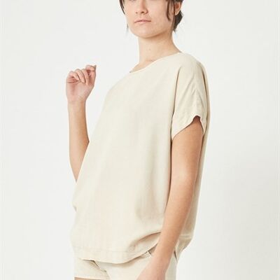 BIANCA - Tencel Blouse - Beige