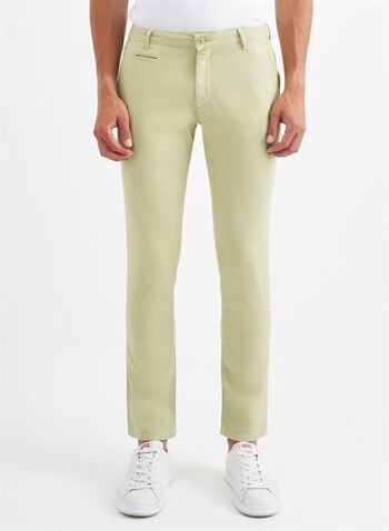 NICO - Pantalon Chino Twill Regular Fit - Vert Sauge 1
