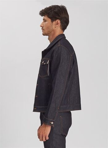 MATTEO - Veste en jean classique Selvedge Denim - Denim brut 3