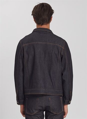 MATTEO - Veste en jean classique Selvedge Denim - Denim brut 4