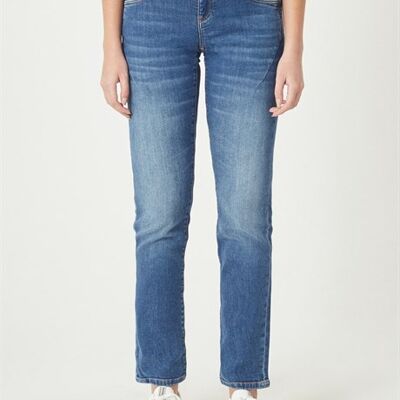 HANNA - Pantaloni Jeans Denim Regular Fit - Azzurro
